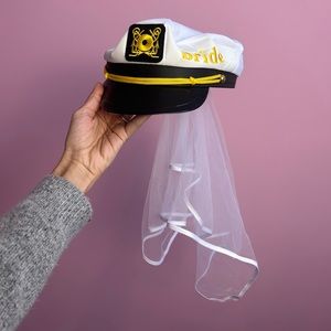BRIDE bachelorette sailor hat